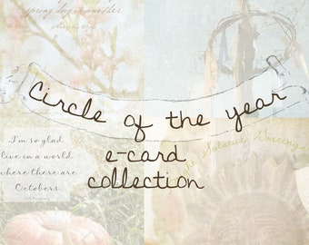 Circle of the Year E-cards, 30+ designs, seasons & months, shareable digital greetings