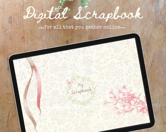 Lovely Digital Scrapbook/Notebook/Photo Album ~ Landscape ~ Goodnotes, Noteshelf, iPad & Desktop