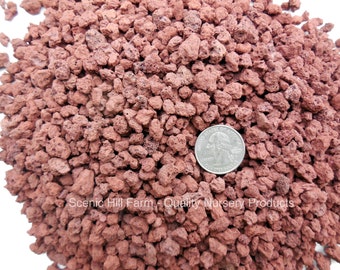 Red Lava 3/8" - 1/4" for Bonsai Soil, Succulents, Cactus & Soil Mixes and Top Dressing