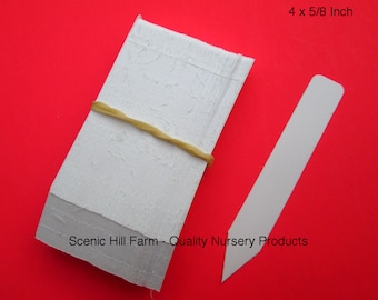 Plastic Plant Stakes Markers Plant Labels Nursery Tags Made in USA 4" X 5/8" - Includes Free Shipping!
