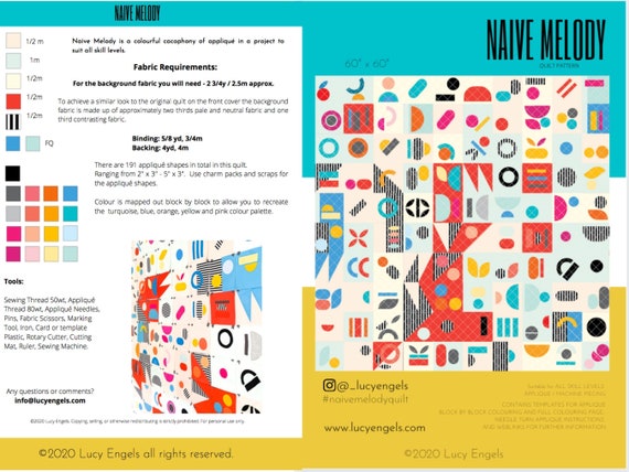 Naive Melody Quilt Pattern Naive Melody Quilt Pattern