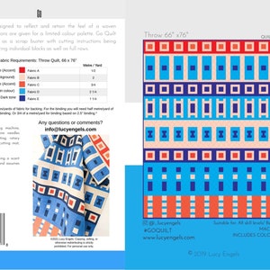 Go Quilt Pattern PDF Download - Modern Quilt Pattern - Beginner Quilt Pattern - Lucy Engels Quilt Patterns