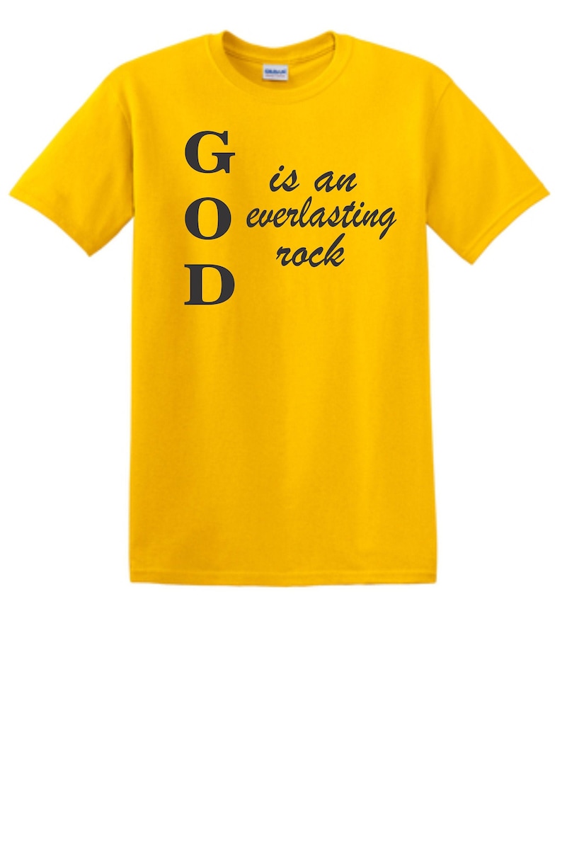 141. Yellow T-shirt With Black Writing 