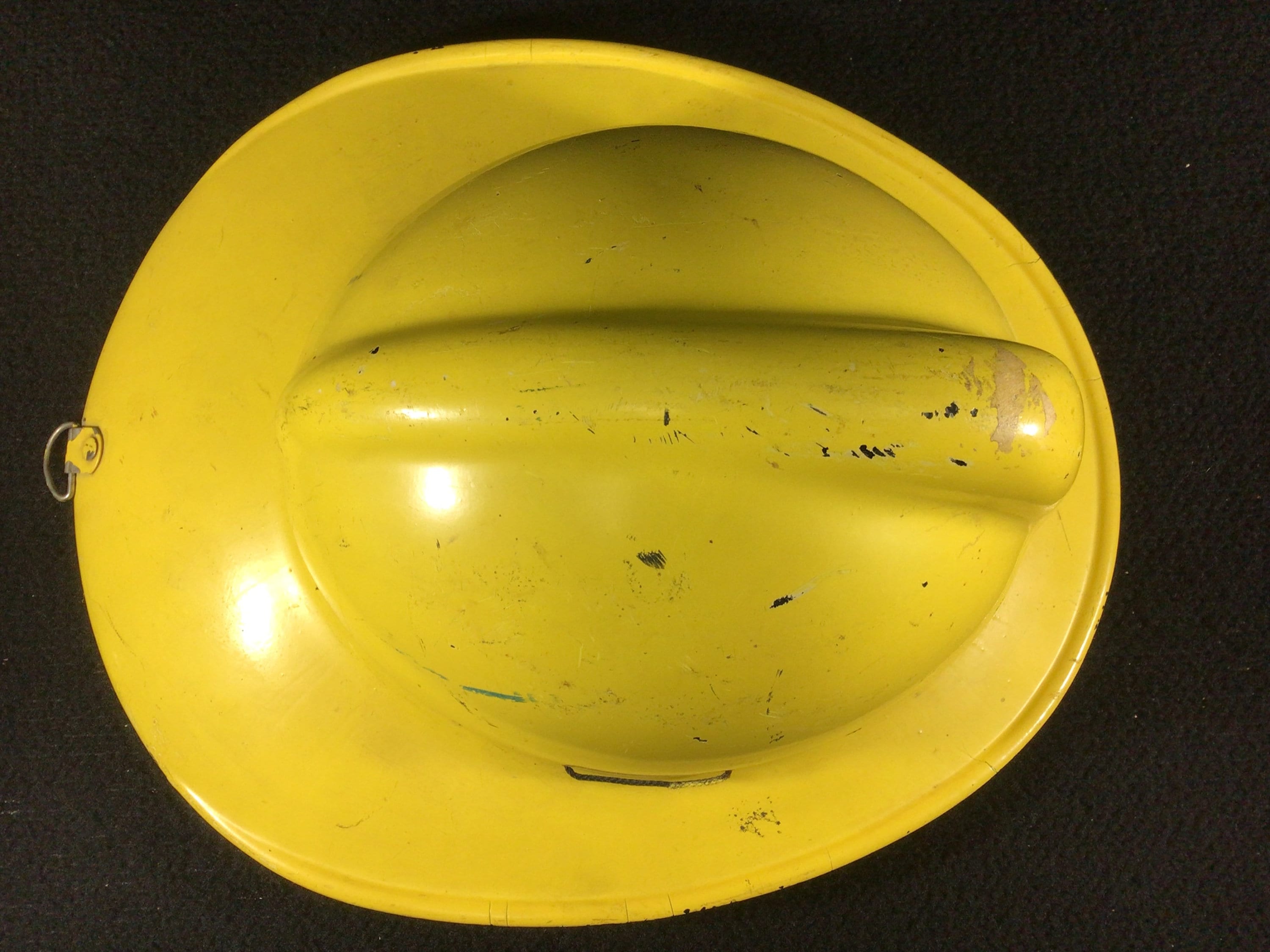 Vintage MSA Skullgard Fiberglass Firemans Fire Fighters Helmet W