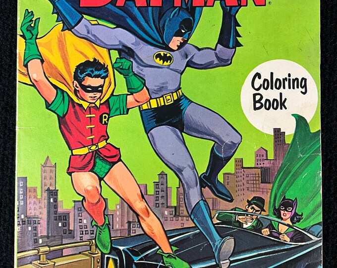 Vintage Whitman 1967 Batman Coloring Book. DC. Etsy