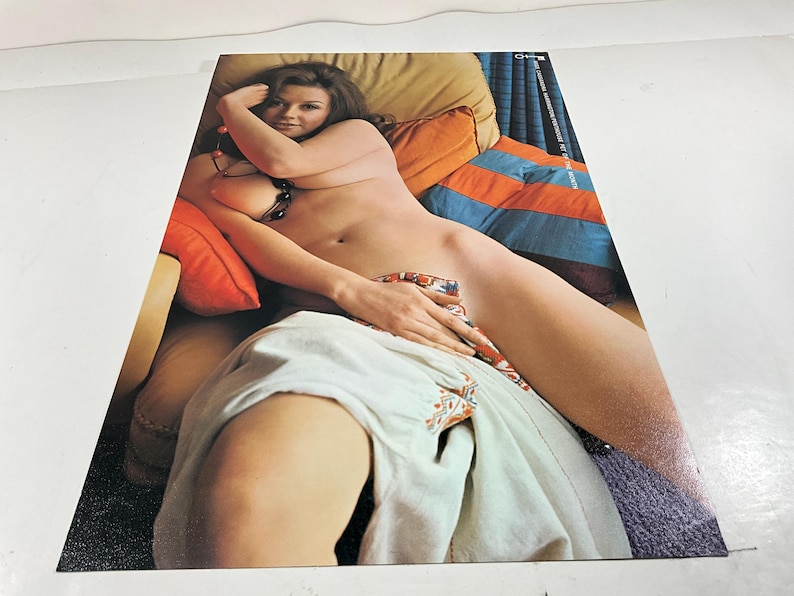 Vintage 1970 Penthouse Pet Pin up Poster Miss Cassandra Harrington 17 X