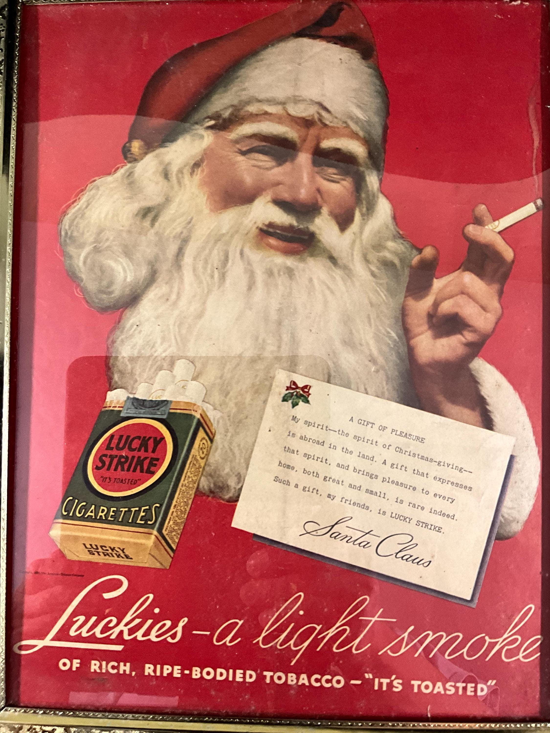 santa smoking cigarette Cigarette Santa
