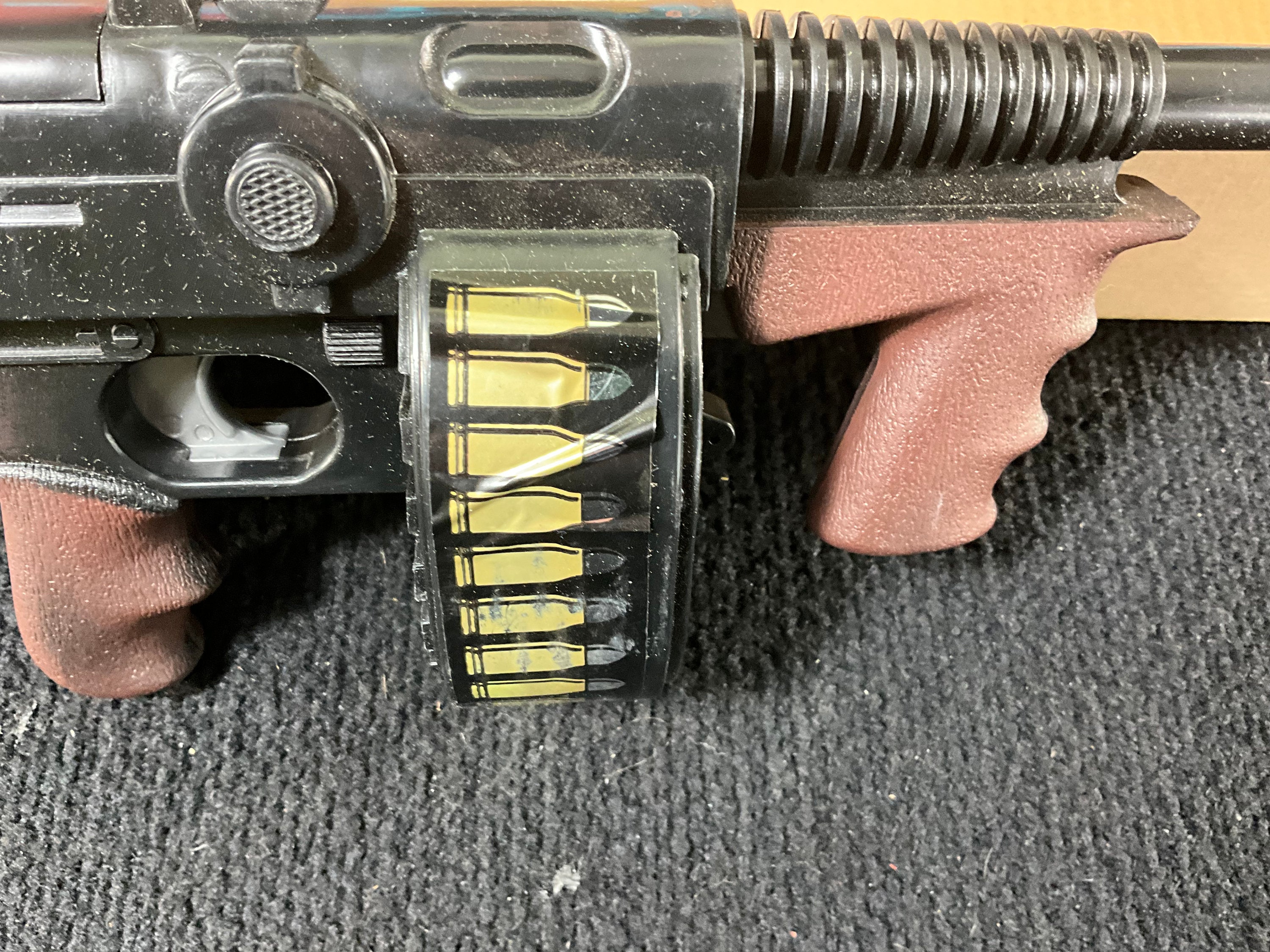 Vintage Marx Japan Tommy Thunder Battery Operated Toy Tommy Gun W