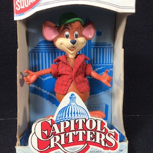 Vintage Original 1992 Capitol Critters Max Squash &#39;Em 6&quot; Figure. Old/New Stock Unopened. Kenner.