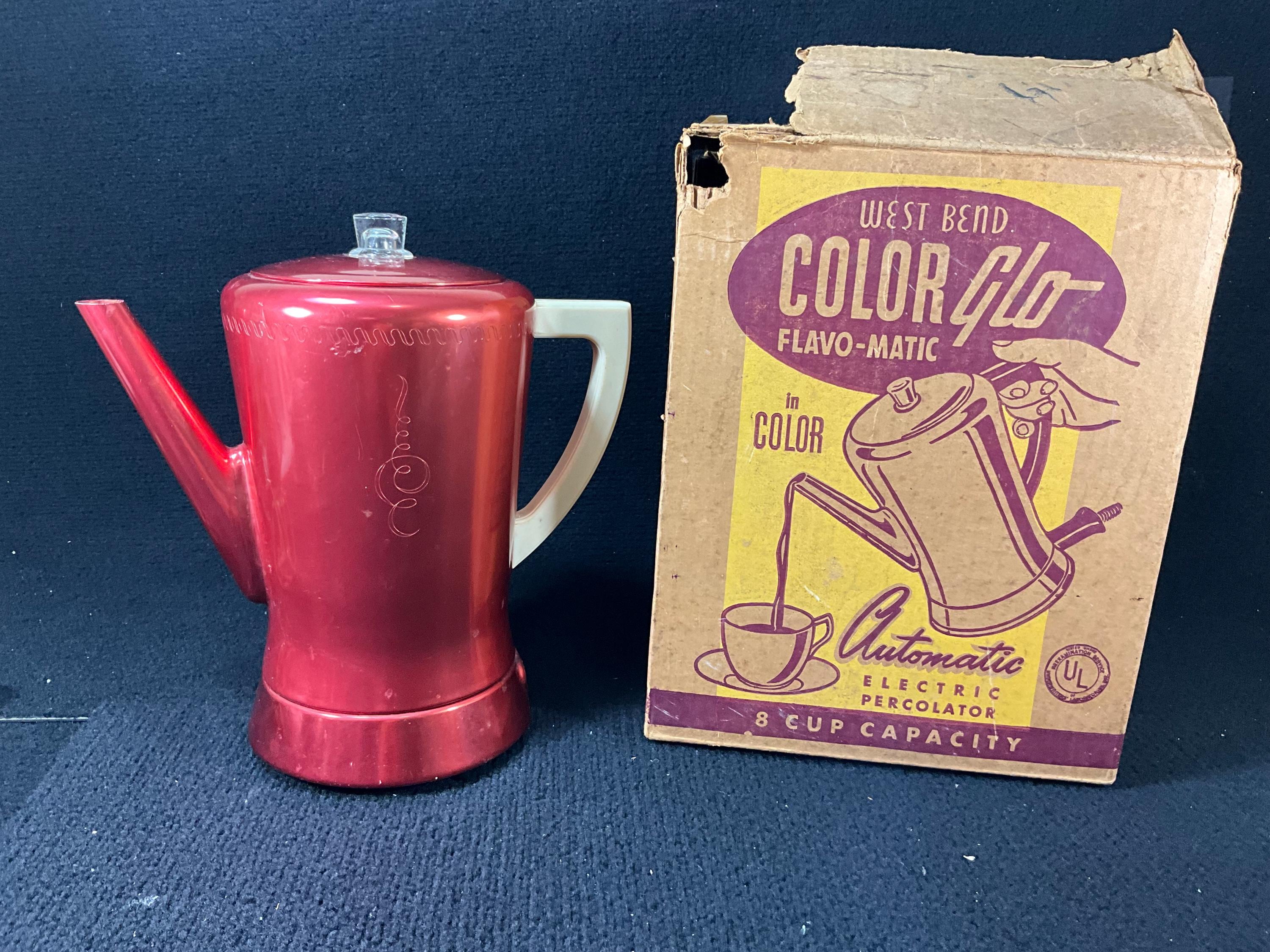 ヴィンテージ West Bend コーヒーメーカー アンティーク カフェ デコに