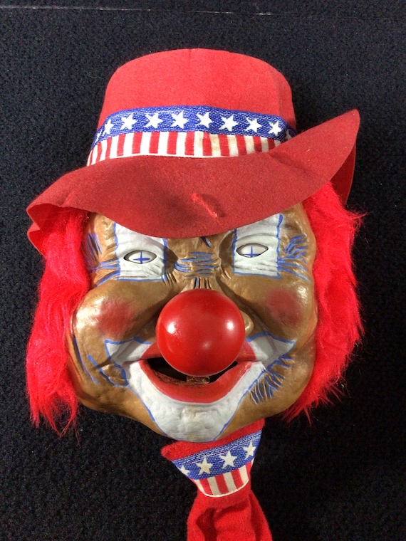 Vintage Bibbi Products Laffun Head Clown With Box Vintage Bibbi Products Laffun Head Clown With Box