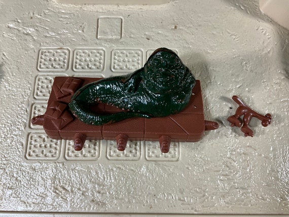 Vintage 1983 Return of the Jedi Jabba the Hutt Throne Room Action