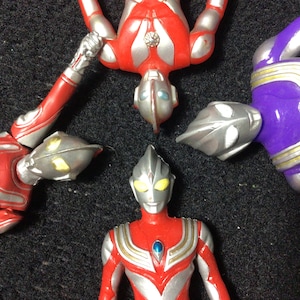 Ultraman Figures 1990&#39;s Bandai. Lot of 4.