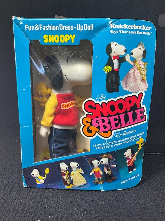 スヌーピーコレクションハウス＆ボトルキャップ＆ベル他 Vintage Rare 1983 Snoopy & Belle Collection Snoopy Doll in Box NOS