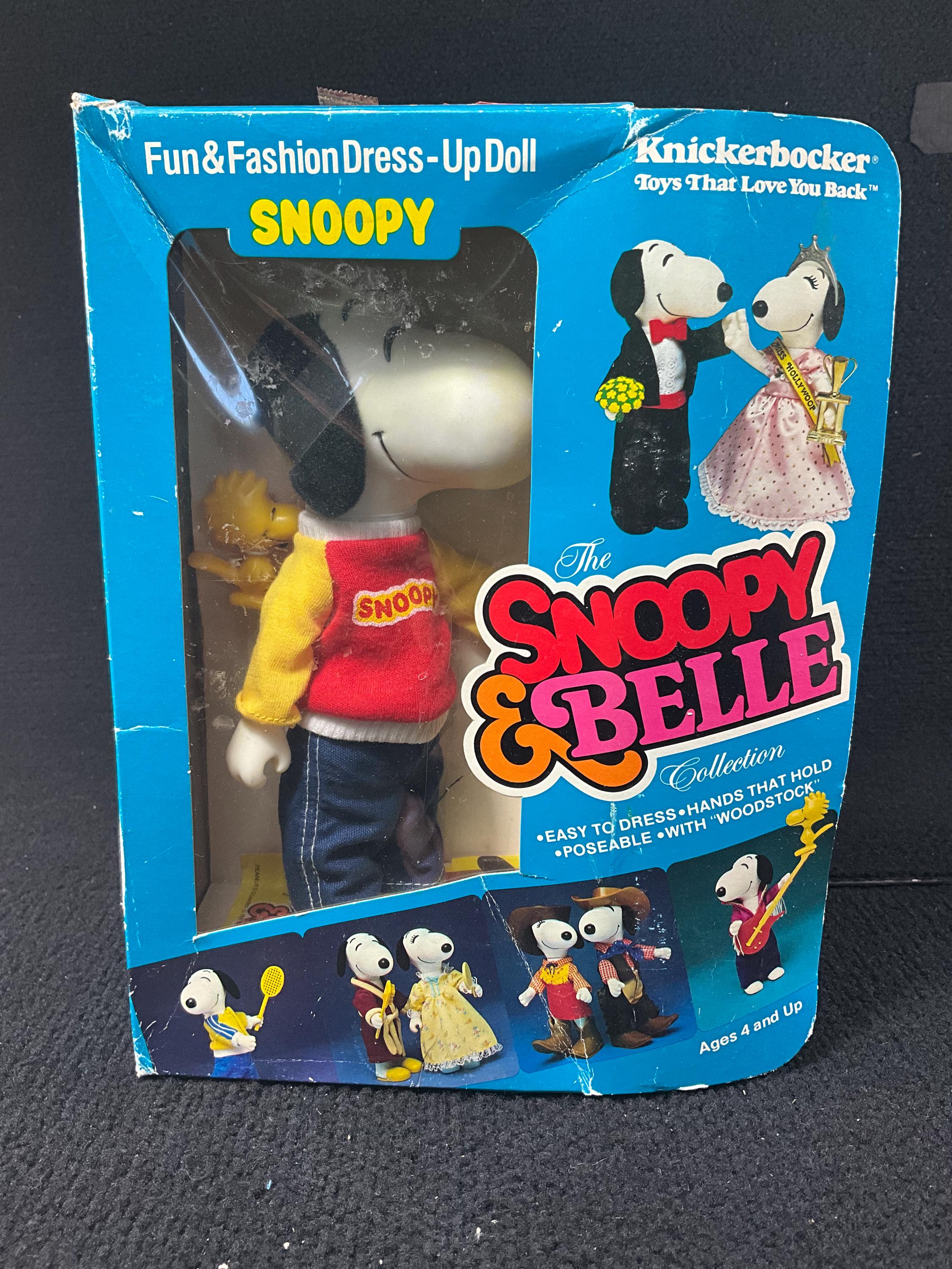 Vintage Rare 1983 Snoopy & Belle Collection Snoopy Doll in Box NOS