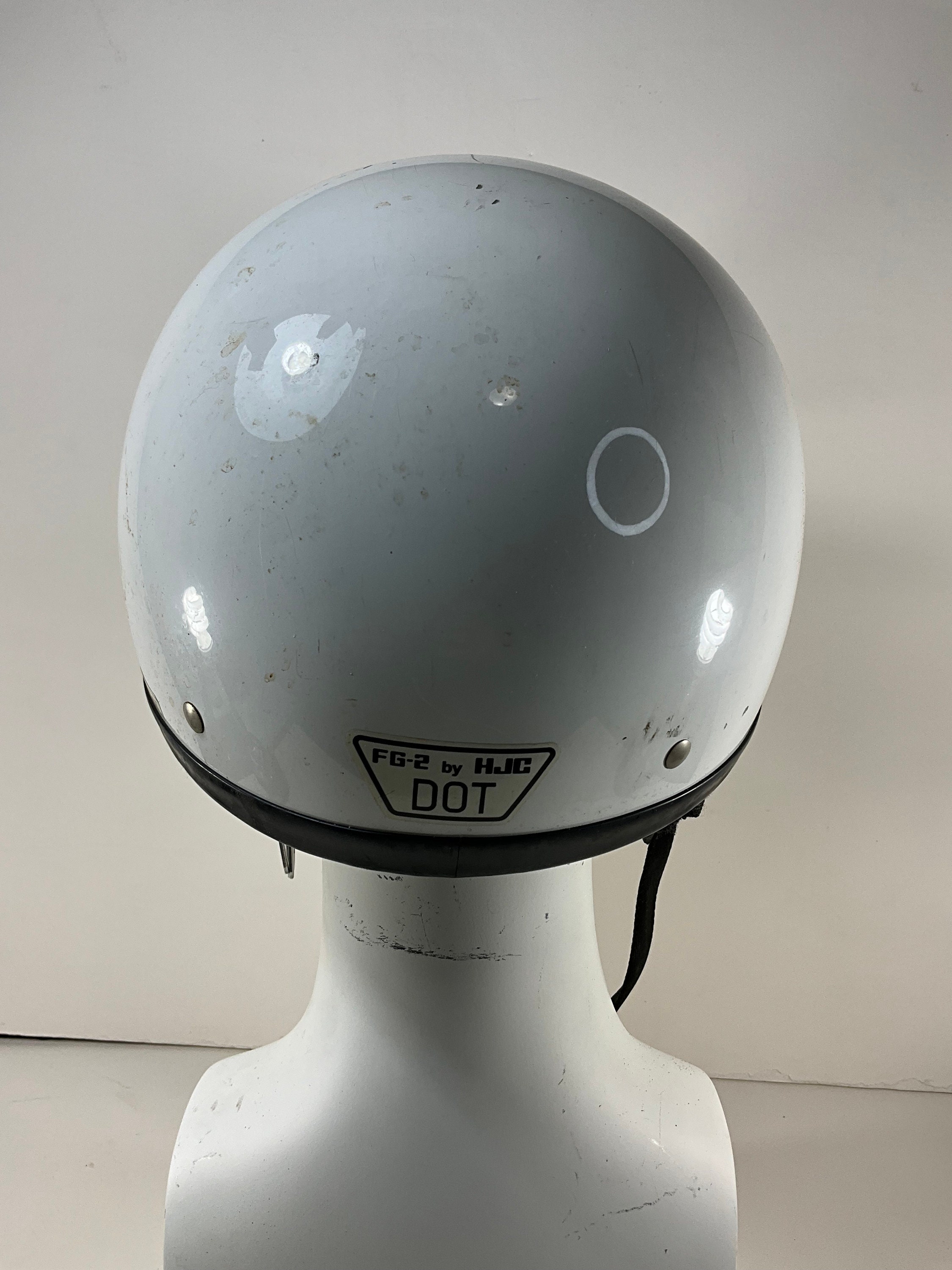 fg-2 by hjc dot helmet Vintage FG-2 by HJC White Helmet With Visor