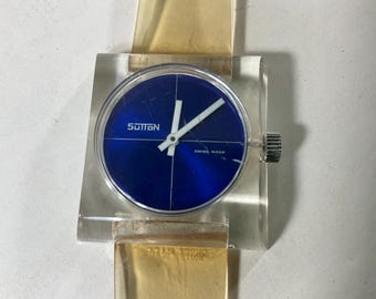 Vintage 1970 Lucerne Lucite Watch - Etsy display picture 1