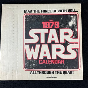 Vintage Original Sealed 1979 The Star Wars Calendar All Through The Year. Ballantine Books.