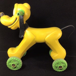 Rare Vintage 1977 Walt Disney Productions, Inc. Pluto Child Ride-On Toy. Empire Tarboro NC USA
