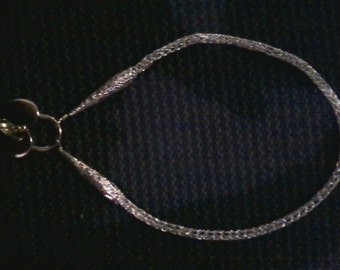 Viking Weave necklace, sterling plated.