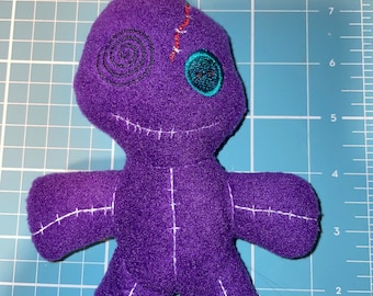 Digital Machine Embroidery Design, Stuffie, Voodoo Doll Tessalated, 5x7