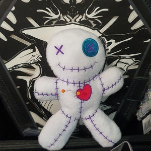 Plushie Voodoo Doll, Creepy, Spooky Cute, Goth, Gift For, Toys, Hoodoo, Wiccan, Manifesting, Horror image 2