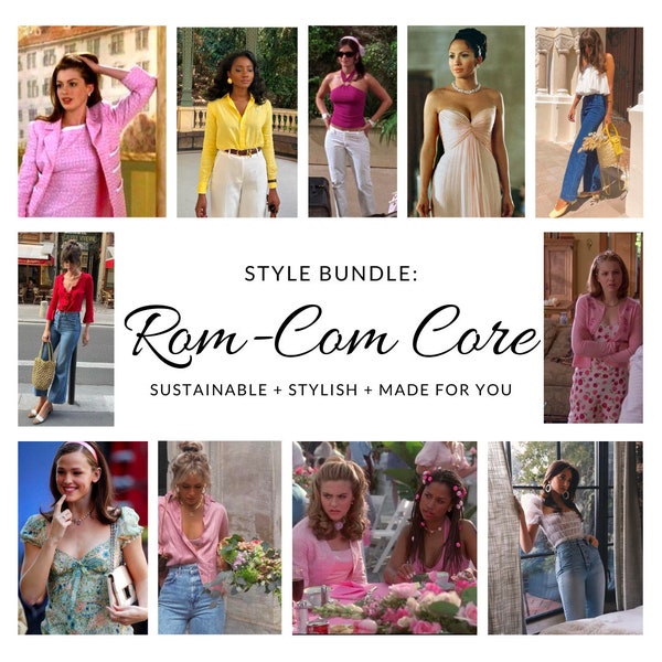 Rom Com Core | Custom Style Bundle | 3-10 clothing pieces, inpso, and personalization | Personalized Style Bundle | Sustainable Fashion