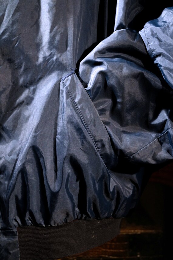 1960's Ozark Mountain Apparel Blue Nylon Bomber Puffe… Gem