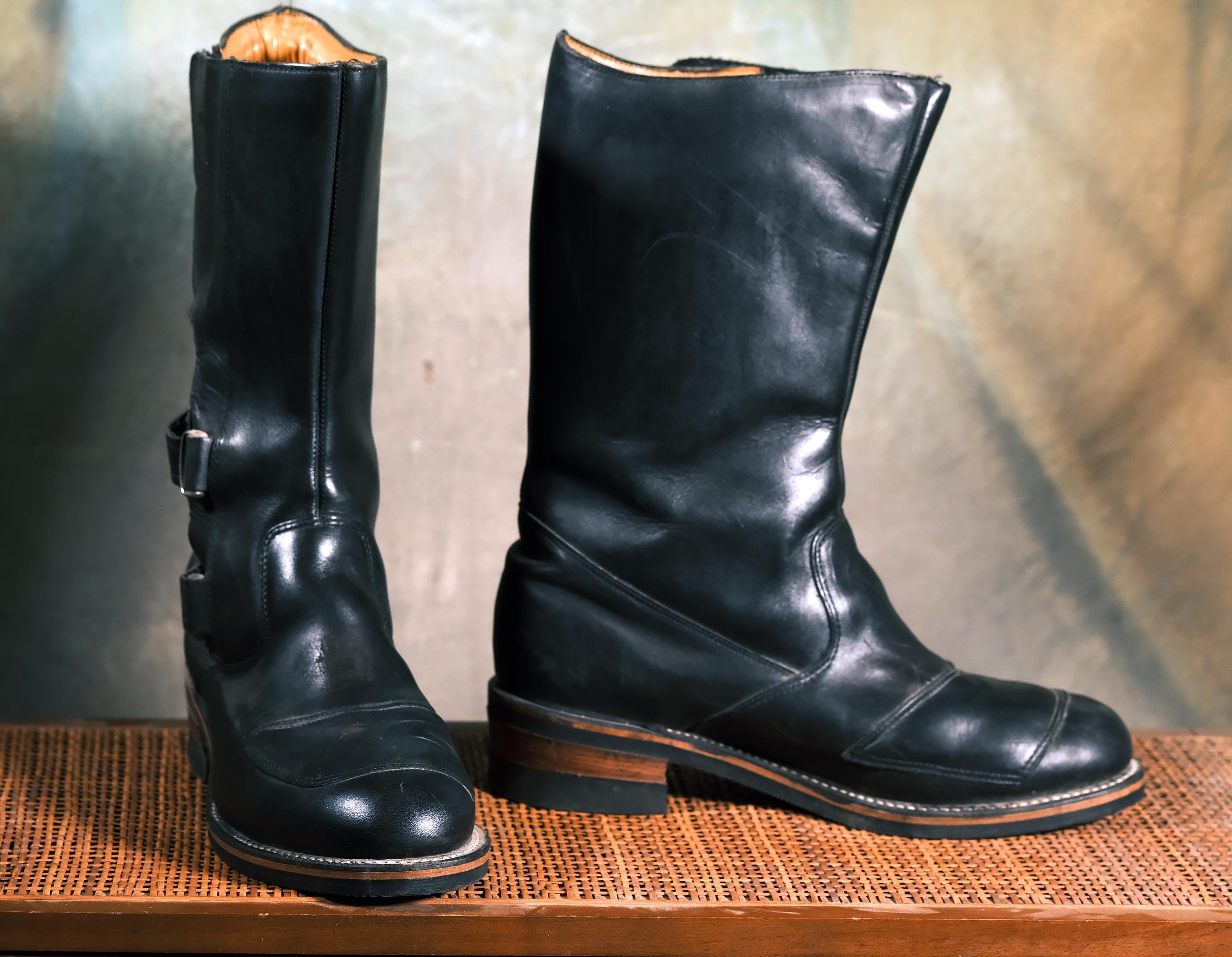 Chippewa Black Leather Square Toe Zip Boots Heritage Old Money England Aesthetic Chippewa Smith Boot - Odessa Black (open box size 8D  main image 3