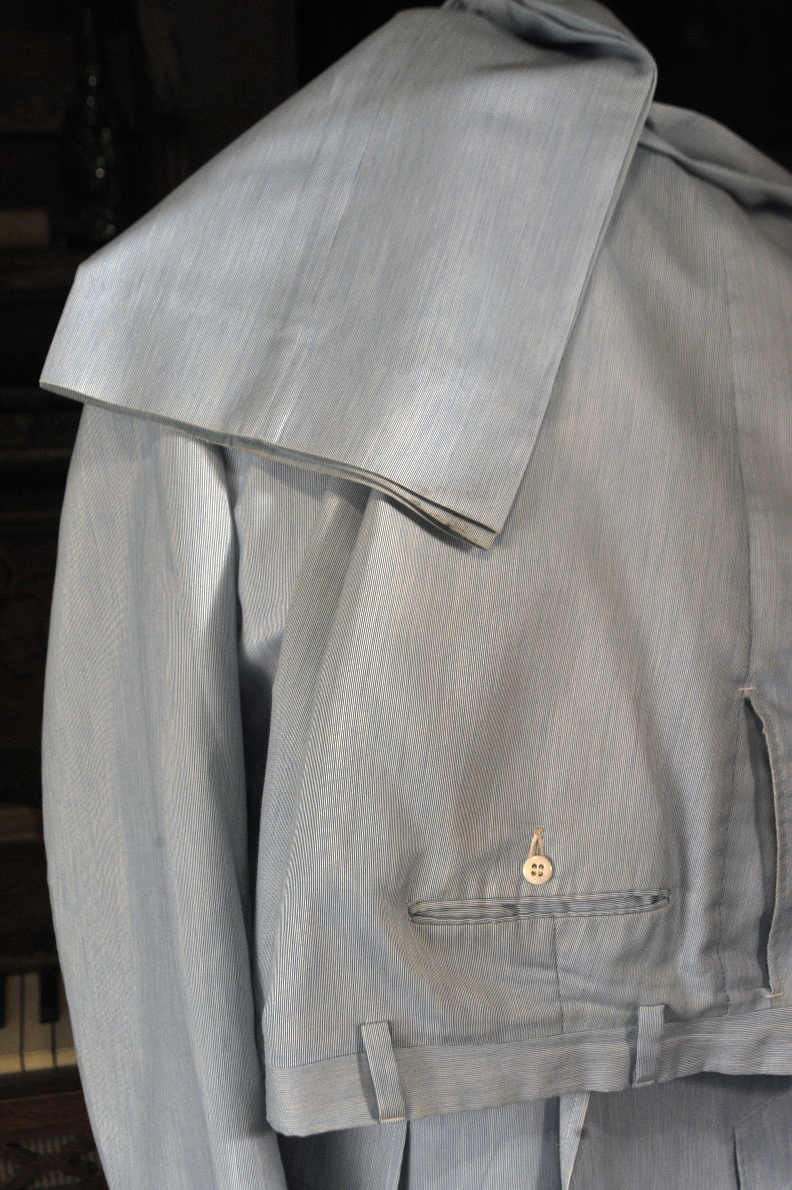 Vintage 1970's 3 Piece Seersucker Suit Vest Flat Front - Etsy
