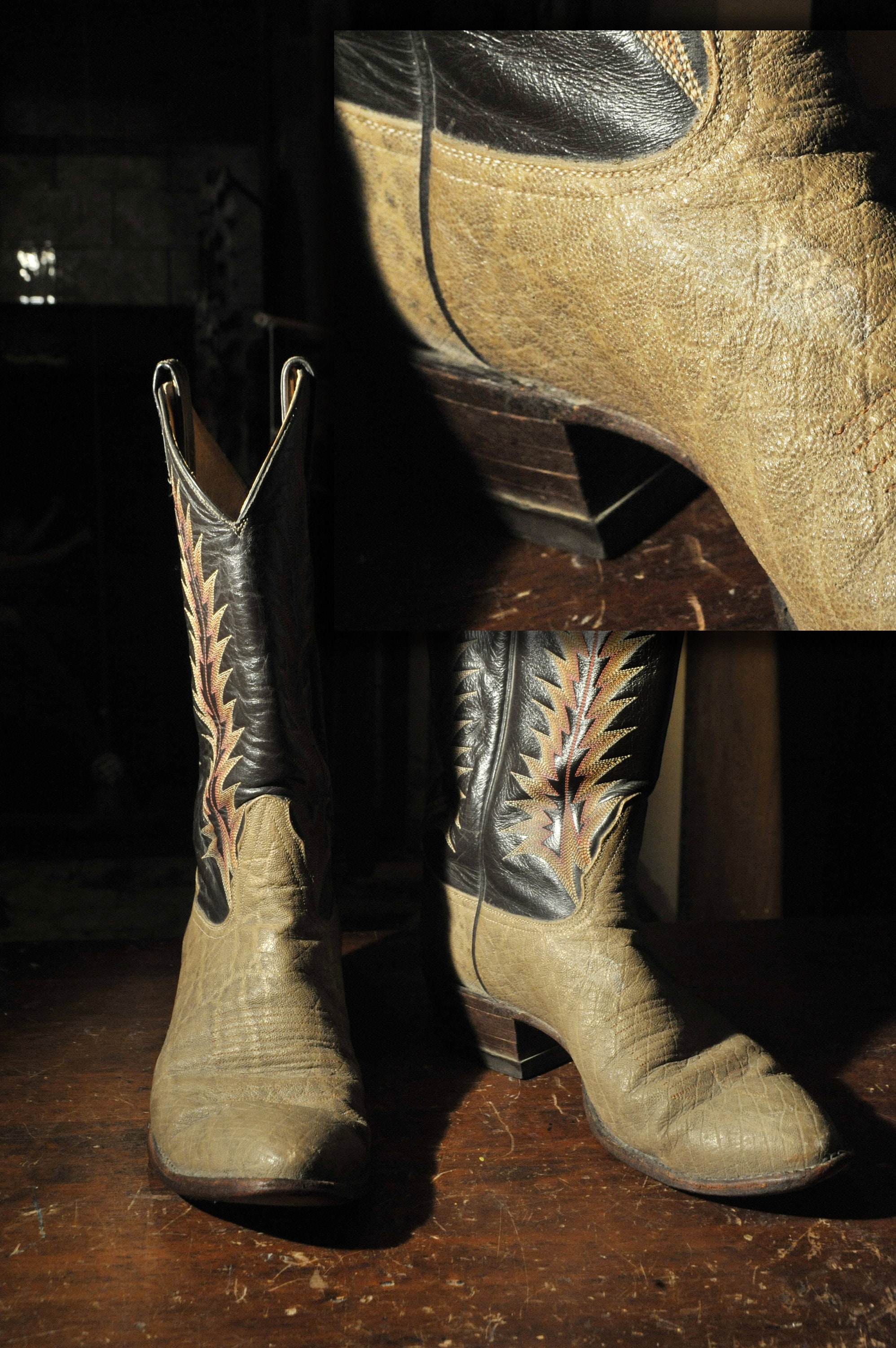elephant hide boots tony lama