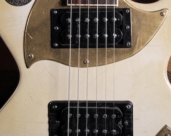 Postale fatto a mano Delta Zephyr Crazed Lacquer Finish Distressed Bigsby