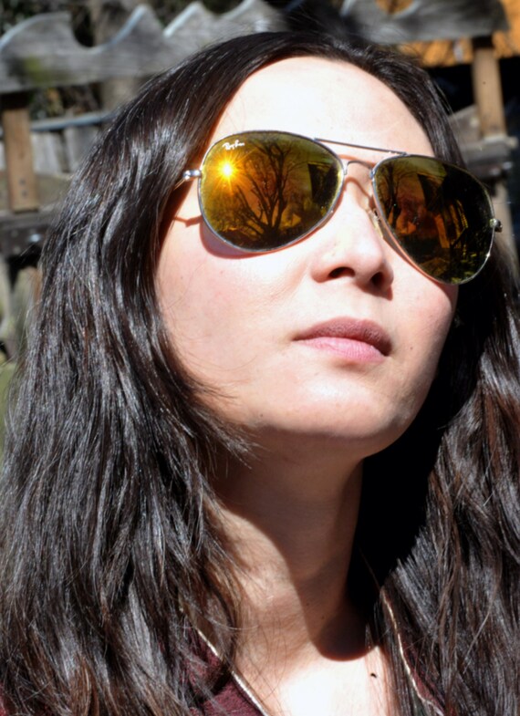 ray ban aviator orange flash