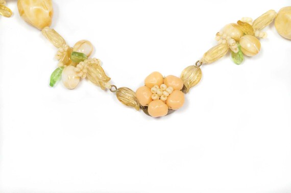 WEST GERMANY vintage 60's peach beads flowers and… - image 4