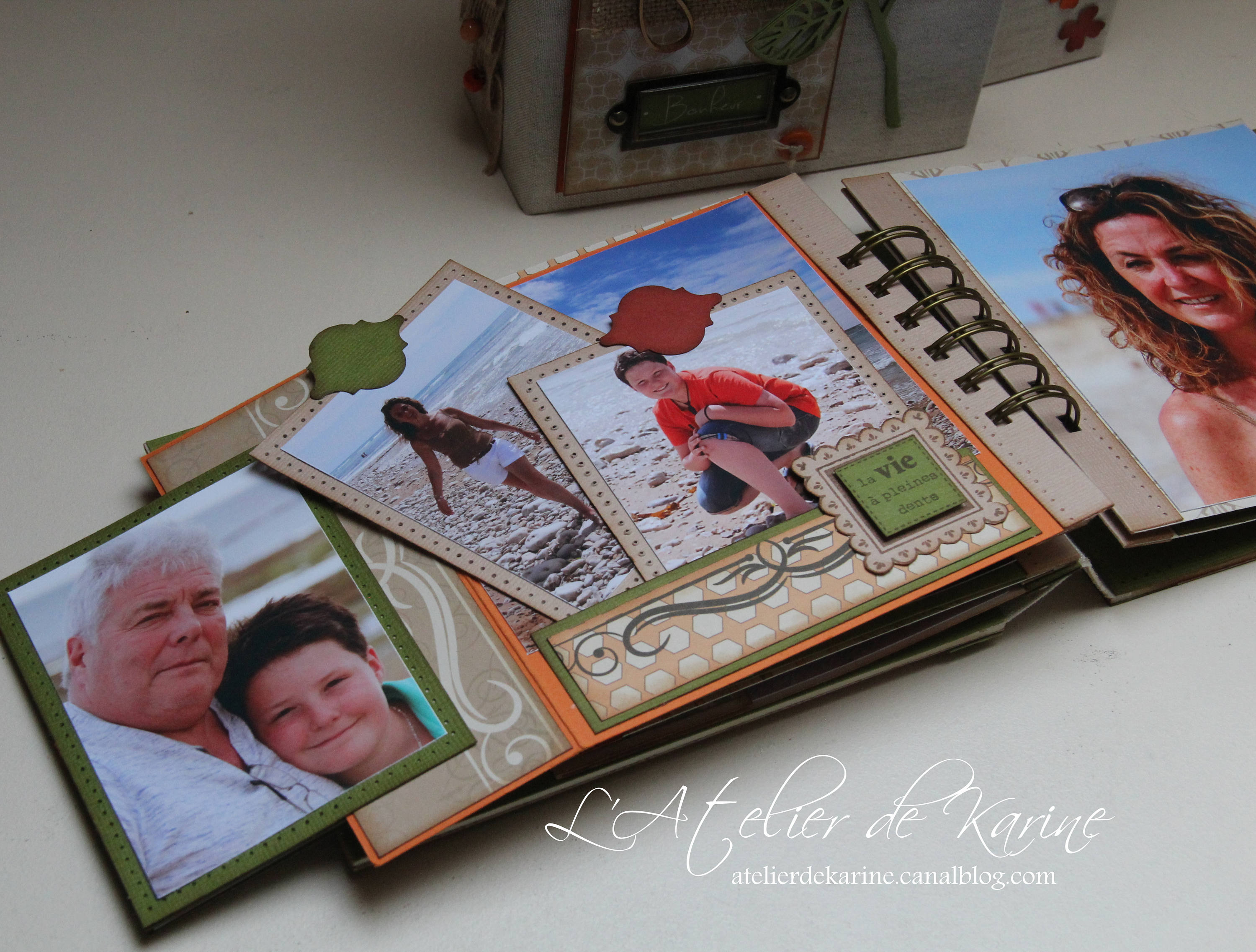 Page De Garde Album Photo Rigide A4 A Fabriquer Tutoriel du Mini Album " Notre Famille" - Etsy France