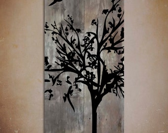Reclaimed Barn Wood Wall Art — Rustic Painting