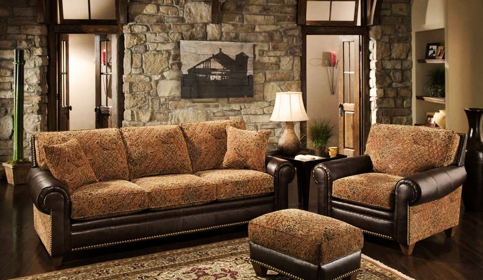 Reclaimed Barn Wood Wall Art Rustic Painting | Etsy