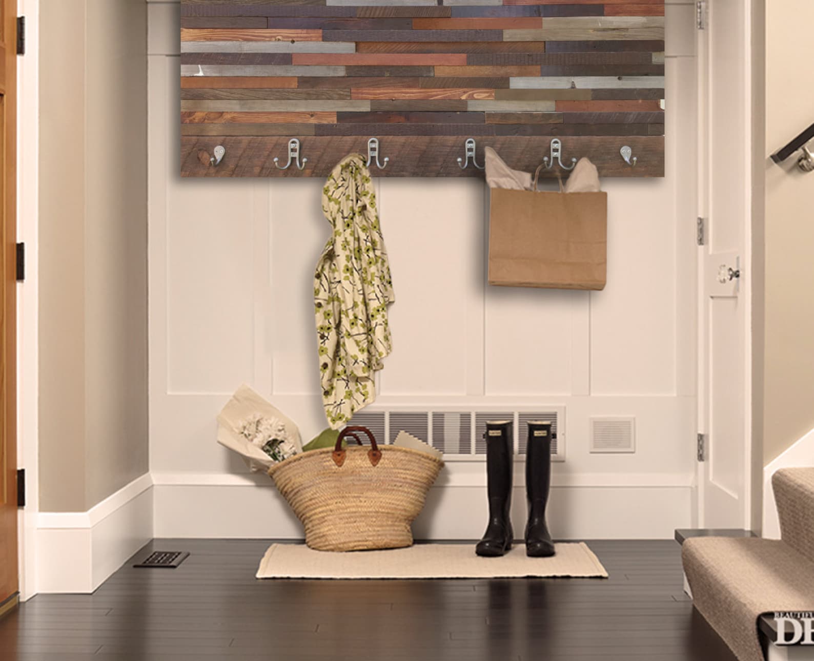 Reclaimed wood coat rack wood coat rack modern coat rack Etsy