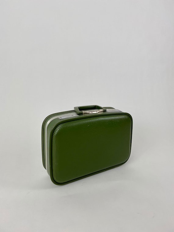 Mid Century Modern Avocado Green Suitcase