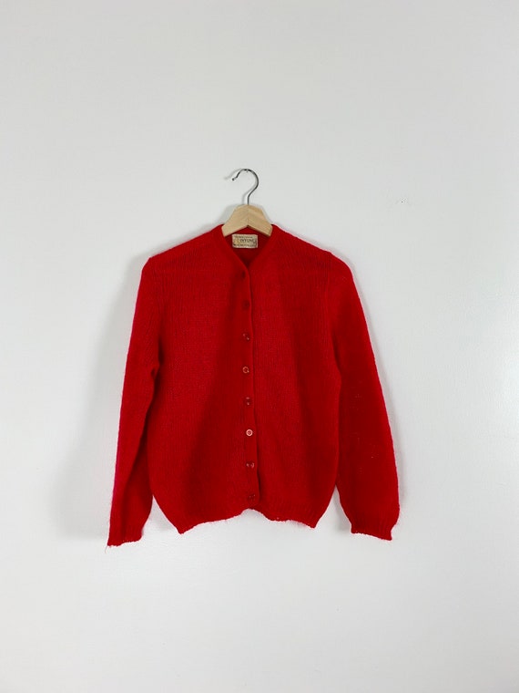 1950s Hand Knit Ivyline Sportswear Cardigan
