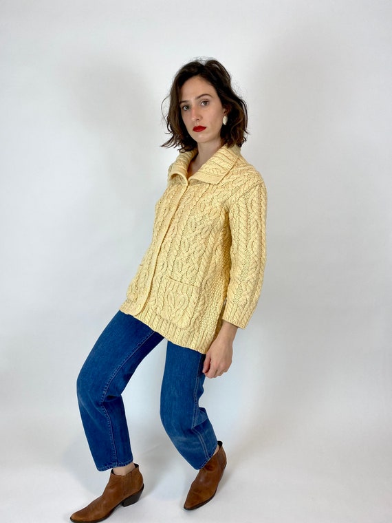 Aran Crafts Merino Wool Knit Cardigan