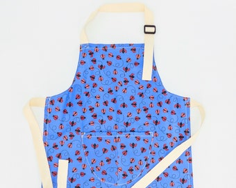 Handmade Kids Waterproof Apron Cute Ladybirds