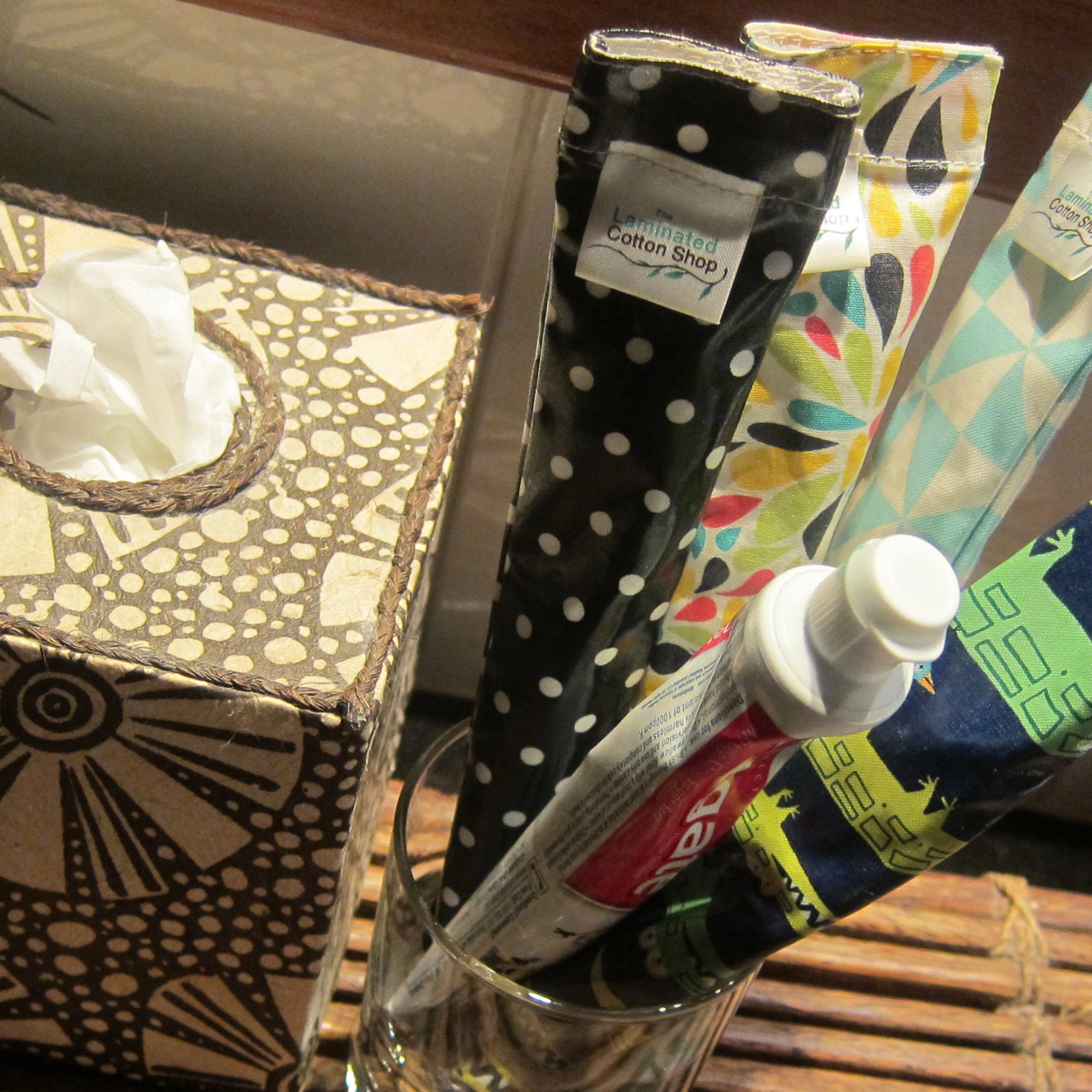 Toothbrush Holder Brush Keeper Bag Waterproof Laminated Cotton Etsy