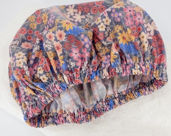 Luxury Shower Cap Wildflower Garden