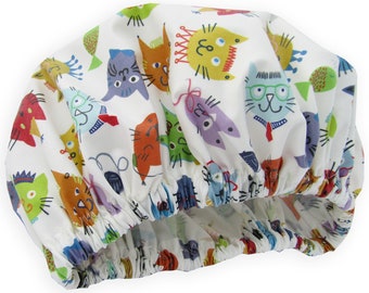 Shower Cap  Waterproof Washable Cats