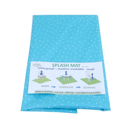 Splat Mat Waterproof High Chair Mat Floor Cover Messy Mat Blue Etsy