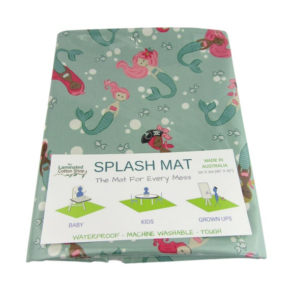 Messy Mat Splash Mat Waterproof Mermaids 