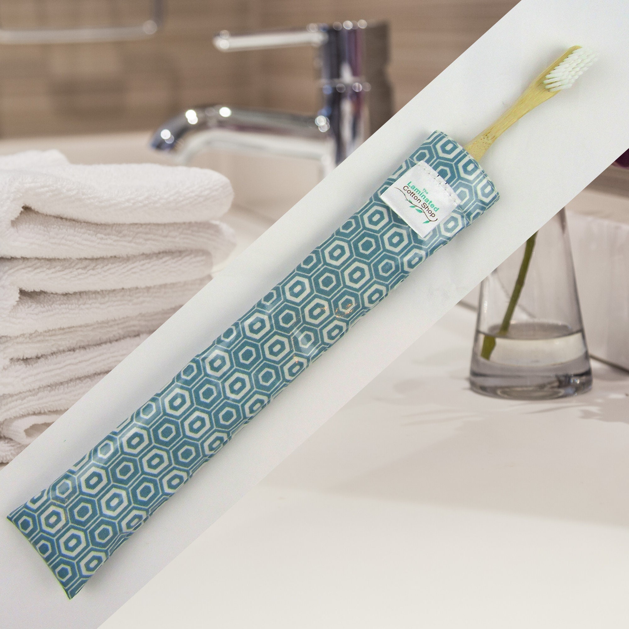 Toothbrush Holder Brush Keeper Bag Waterproof Laminated Cotton Etsy