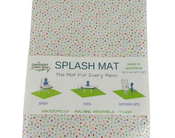 Splash Mat waterproof Drop Cloth Rainbow Sprinkles
