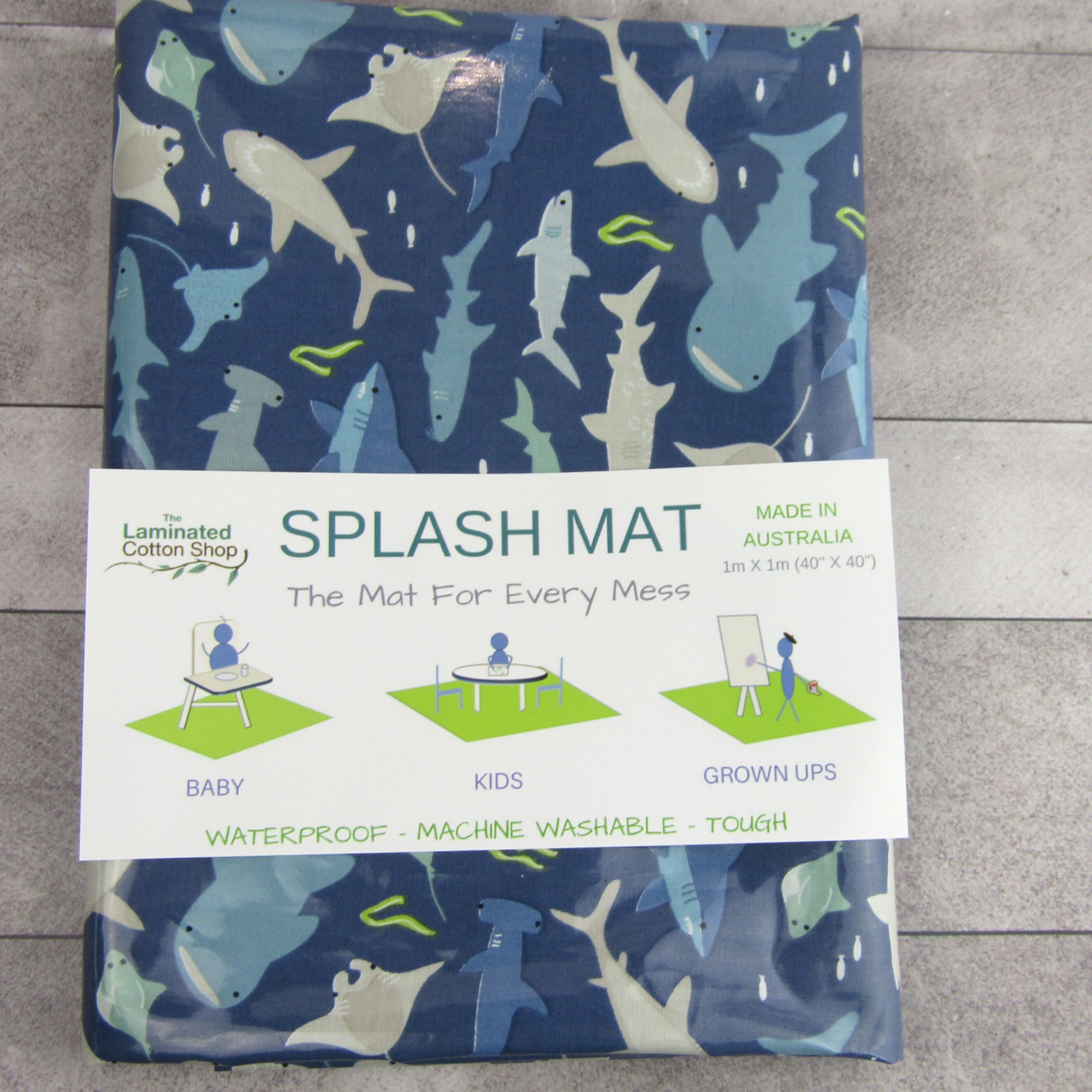 Organic Produce Splash Mat - A Waterproof Catch-All for Highchair